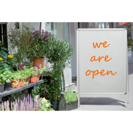 Sztaluga reklamowa z ramą dociskową A-Board Premium Plus 700x1000 mm