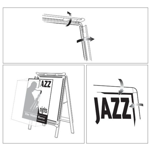 Sztaluga reklamowa z ramką zatrzaskową A-Board Premium Plus A1