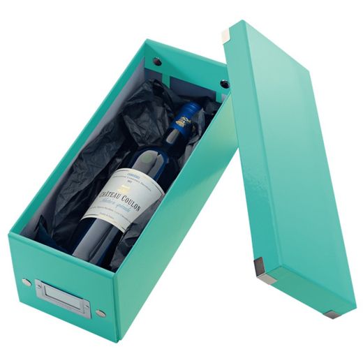 Klik & Store CD Box (143x147x352mm), turkoois