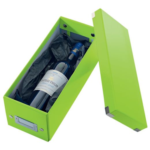 Kliknij & Store CD Box (143x147x352mm), zielony