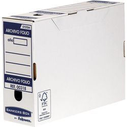 Caja de archivo definitivo folio 100mm Azul