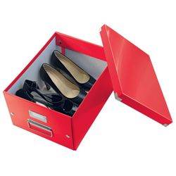 Click & Store Boîte de classement universelle moyenne (281 x 200 x 369 mm), rouge