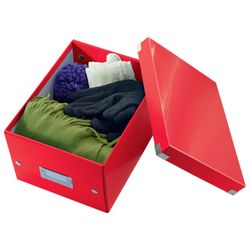 Click & Store Boîte de classement universelle, petite (216 x 160 x 282 mm), rouge