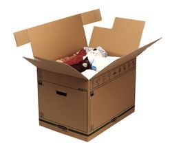 Självmonterande flyttlåda 127L (457x457x609mm) Prime Ultra Heavy Duty med förstärkta handtag