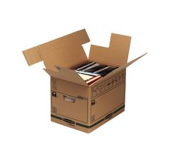 Självmonterande flyttlåda 37,5 L (304x304x406 mm) Prime Ultra Heavy Duty med förstärkta handtag