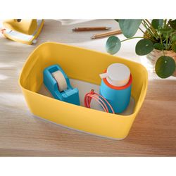 Caja Leitz MyBox Cosy pequeña con tapa, amarilla