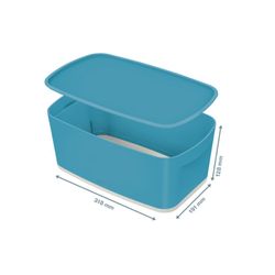 Caja Leitz MyBox Cosy pequeña con tapa, azul