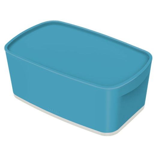 Caja Leitz MyBox Cosy pequeña con tapa, azul
