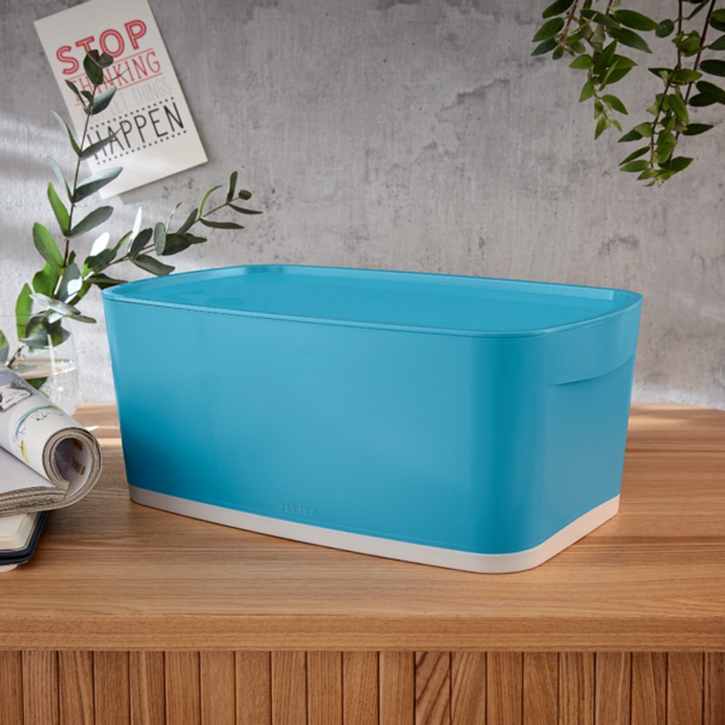 Leitz MyBox Cosy Small Box con coperchio, blu — KounterPRO