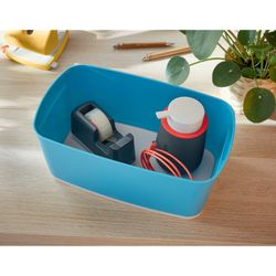 Caja Leitz MyBox Cosy pequeña con tapa, azul