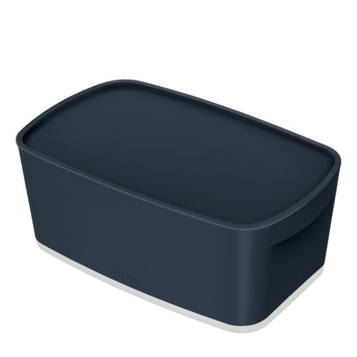 Caja Leitz MyBox Cosy pequeña con tapa, gris