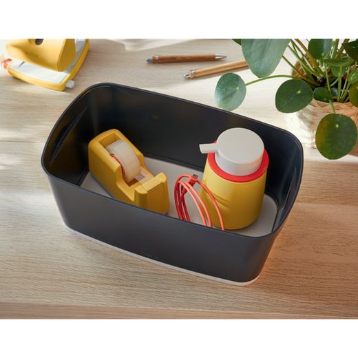 Caja Leitz MyBox Cosy pequeña con tapa, gris