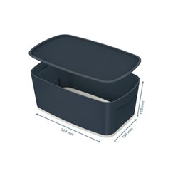 Caja Leitz MyBox Cosy pequeña con tapa, gris