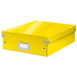Caja organizadora Click & Store Mediana (280x100x370 mm), amarillo