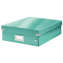 Caja organizadora Click & Store Mediana (280x100x370 mm), turquesa