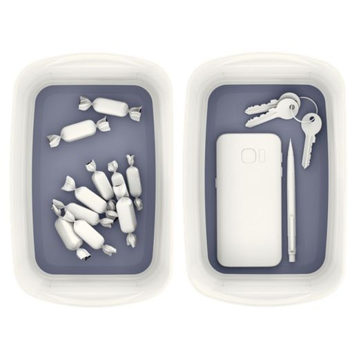 Leitz MyBox WOW box without lid, white/grey