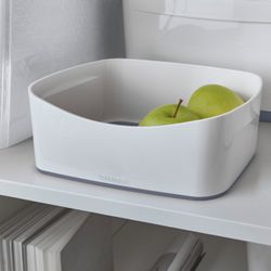 Leitz MyBox WOW box without lid, white/grey