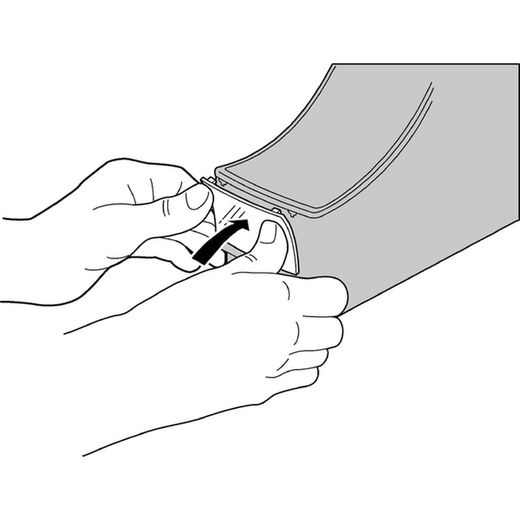 Standaard dossierlade. Rug 90, zwart