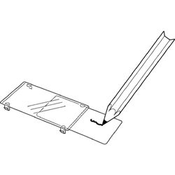 Standaard dossierlade. Rug 90, zwart