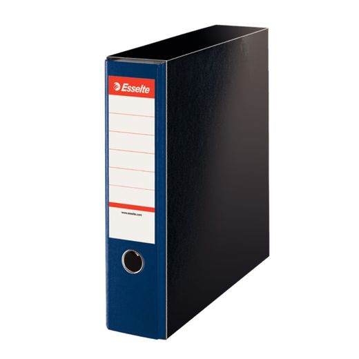 Dateibox. Glänzender Karton. 75mm. DIN A4, schwarz