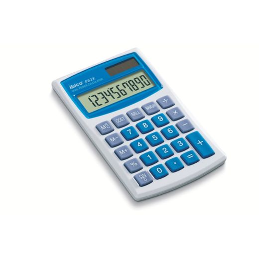 Calcolatrice IBICO 082X, bianco/blu
