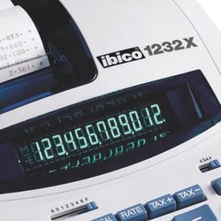 Αριθμομηχανή IBICO 1232X, λευκό/μπλε