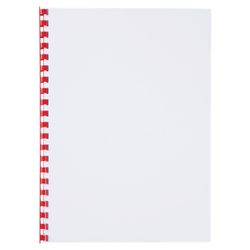 Plastikkamm DIN A4 GBC 10 mm (Box 100), rot