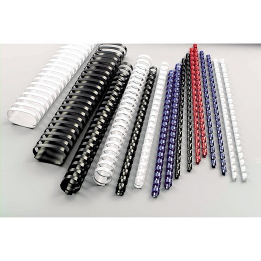 Pettine in plastica DIN A4 GBC 12 mm (scatola 100), blu