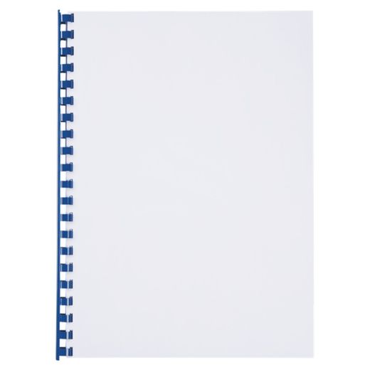 Pettine in plastica DIN A4 GBC 12 mm (scatola 100), blu