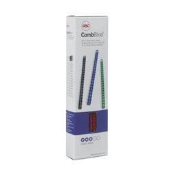 Pettine in plastica DIN A4 GBC 12 mm (scatola 100), blu