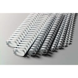 Pettine in plastica DIN A4 GBC 12 mm (scatola 100), bianco