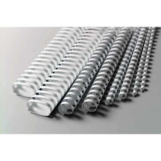 Pettine in plastica DIN A4 GBC 12 mm (scatola 100), bianco