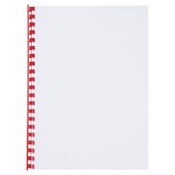 Kunststoffkamm DIN A4 GBC 12 mm (Box 100), rot