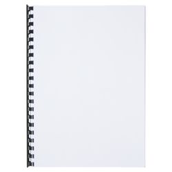 Kunststof kam DIN A4 GBC 14 mm (doos 100), zwart