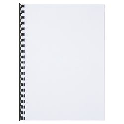 Kunststof kam DIN A4 GBC 16 mm (doos 100), zwart