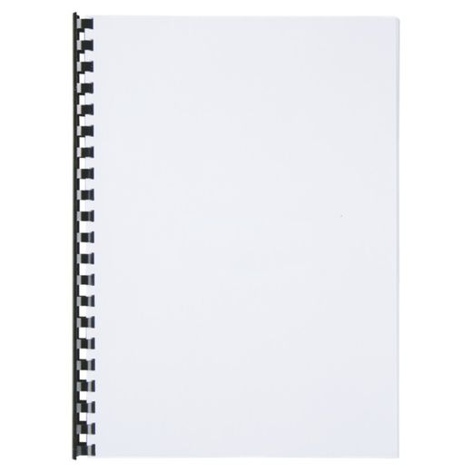 Kunststof kam DIN A4 GBC 16 mm (doos 100), zwart