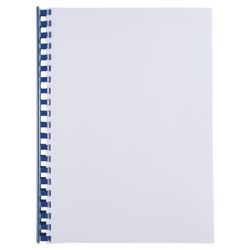 Kunststoffkamm DIN A4 GBC 19 mm (Box 100), blau