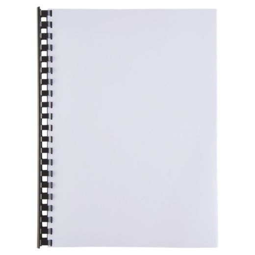 Plastkam DIN A4 GBC 19 mm (Boks 100), sort