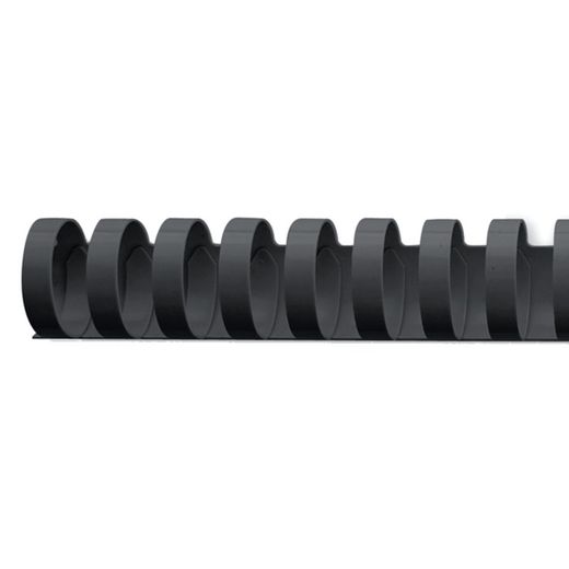 Plastkam DIN A4 GBC 19 mm (Boks 100), sort