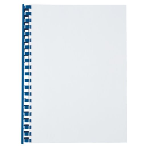 Plastkam DIN A4 GBC 22 mm (Låda 100), blå