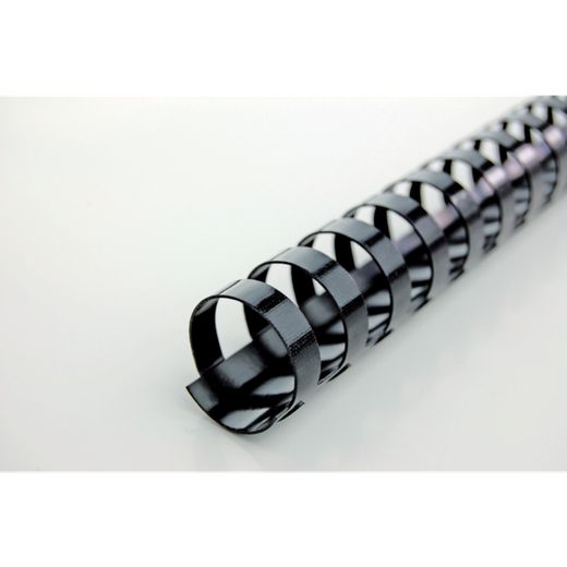Pettine in plastica DIN A4 GBC 22 mm (scatola 100), nero