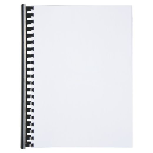 Kunststoffkamm DIN A4 GBC 28 mm (Box 50), schwarz