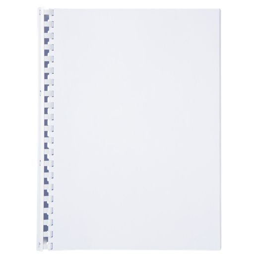 Kunststof kam DIN A4 GBC 38 mm ovaal (doos 50), wit