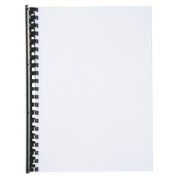 Kunststof kam DIN A4 GBC 38 mm ovaal (doos 50), zwart