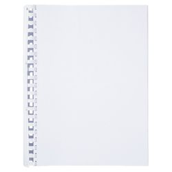 Grzebień plastikowy DIN A4 GBC 45 mm owalny (opakowanie 50), biały