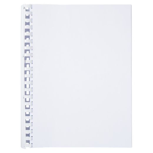 Grzebień plastikowy DIN A4 GBC 45 mm owalny (opakowanie 50), biały