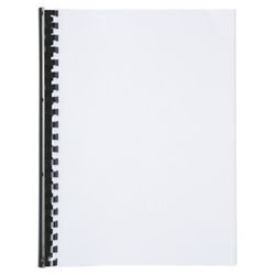 Kunststof kam DIN A4 GBC 45 mm ovaal (Box 50), zwart