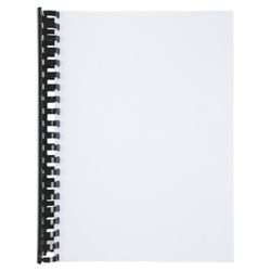 Kunststof kam DIN A4 GBC 51 mm ovaal (Box 50), zwart