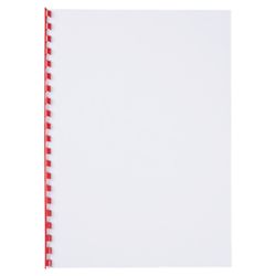 Kunststoffkamm DIN A4 GBC 6 mm (Box 100), rot