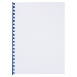 Plastic comb DIN A4 GBC 8 mm (Box 100), blue